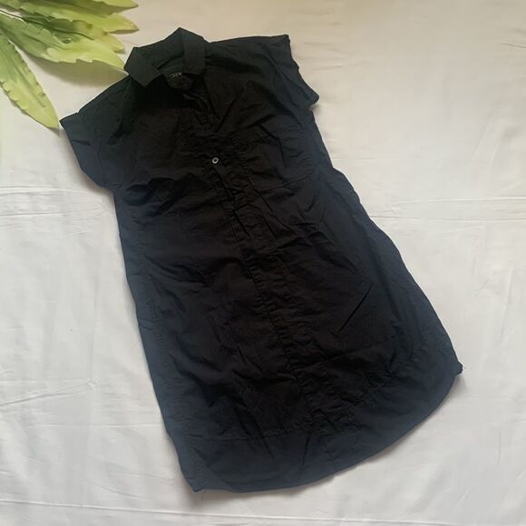 𝅺⭐️j Crew Black Cotton Shirt Dress⭐️ - Picture 2 of 8